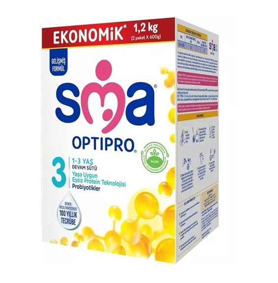 Sma Optipro Bebek Sütü 1200 gr 3 Numara
