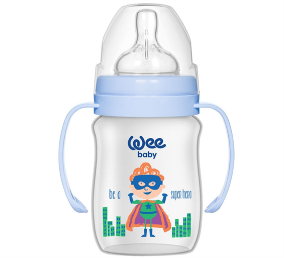 Wee Baby Klasik Plus Geniş Ağızlı Kulplu Pp Biberon 150 ml