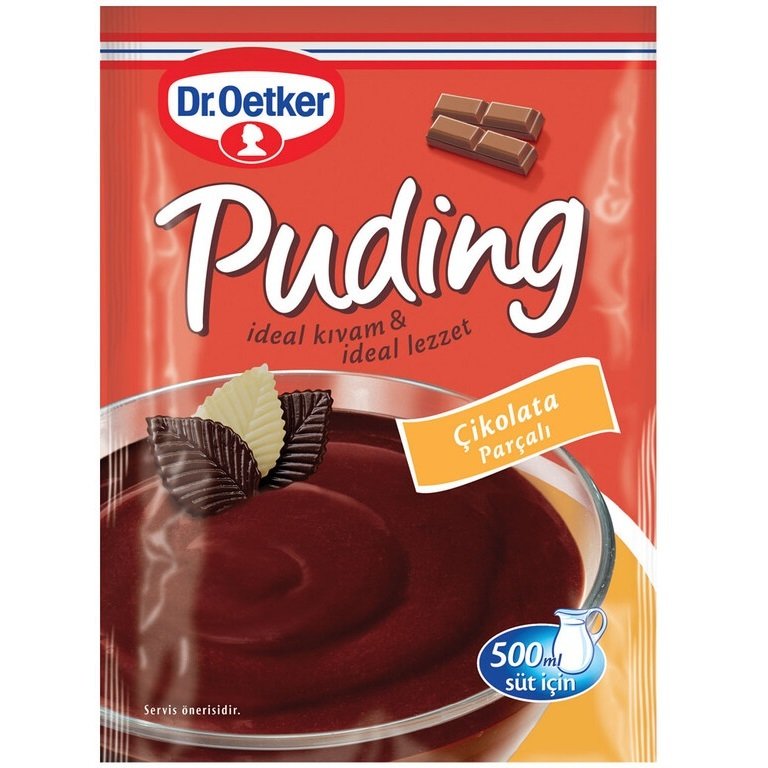 Dr. Oetker Çikolata Parçalı Puding 115 Gr