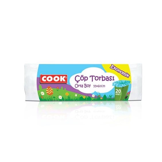 Cook Eko Orta Boy Çöp Torbası 15'li