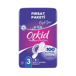 Orkid Platinum Gece&Gündüz Hijyenik Ped 24'lü