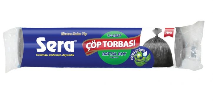 Sera Çöp Torbası Battal Boy 10 Adet