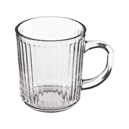 Rayan Gravürlü Çizgi Cam Kupa 