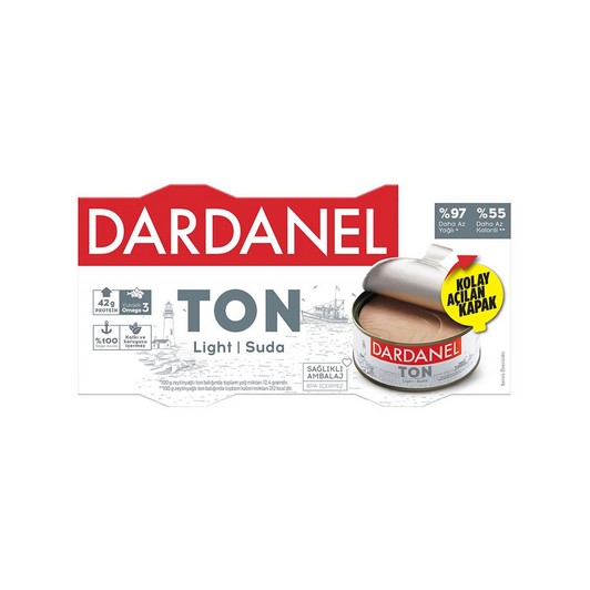Dardanel Ton Balığı Light Suda 2x150 Gr