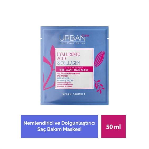 Urban Saç Maske Hyaluronic&Collagen 50 ml