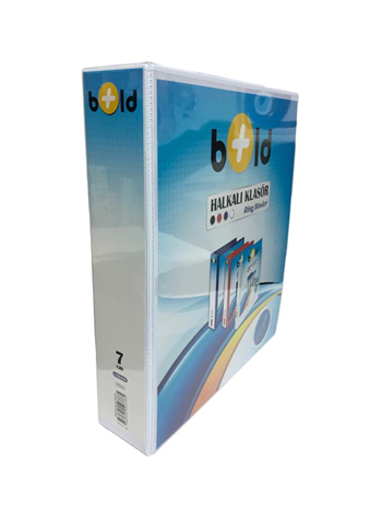 Bold 7 CM 4 Halkalı Beyaz Klasör