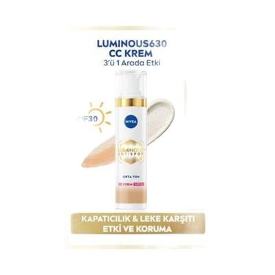 NIVEA LUMINOUS630 40ml LEKE KARSITI CC KREM ORTA TON SPF30