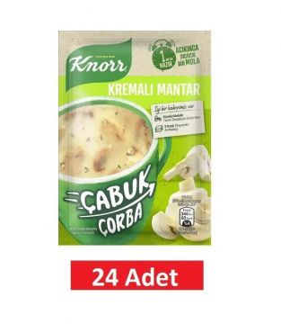 Knorr Çabuk Çorba Kremalı Mantar Çorbası 24'lü Paket