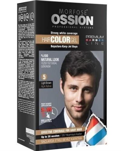 Morfose Ossion Pr.barber Erkek Saç Jel Boya Açık Kahve No:5 Kit 40 ml