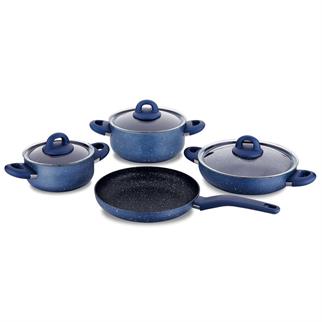 Korkmaz A2893 Bella Granit Azura 7 Parça Tencere Seti