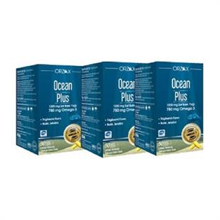 Ocean Plus Balık Yağı Limon Aromalı 1200 mg 50 Kapsül 3 Adet