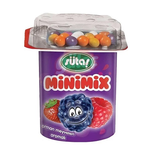 Sütaş Minimix Çilek Aromalı Yoğurt 85gr 2 li