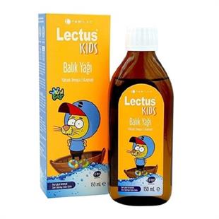 Lectus Kids Kral Şakir Portakal Aromalı Balık Yağı 150 ml