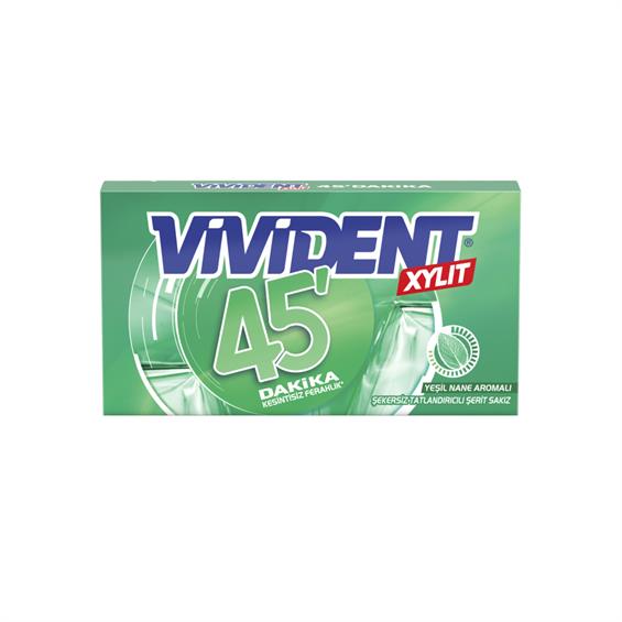 Vivident 45 Dk Yeşil Nane Cüzdan 26 gr