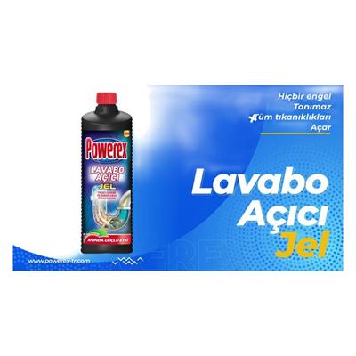POWEREX LAVABO AÇICI JEL 1000ml