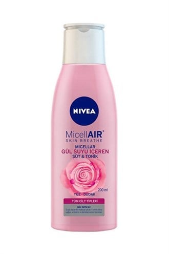 Nivea MicellAir Süt & Tonik 200 ml Gül Suyu İçeren