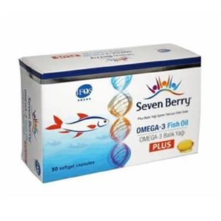 Seven Berry Omega 3 Balık Yağı Plus 30 Softgel Kapsül