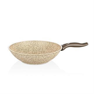 Falez Cre 3021 Creamy Granitec 28cm Wok Tava