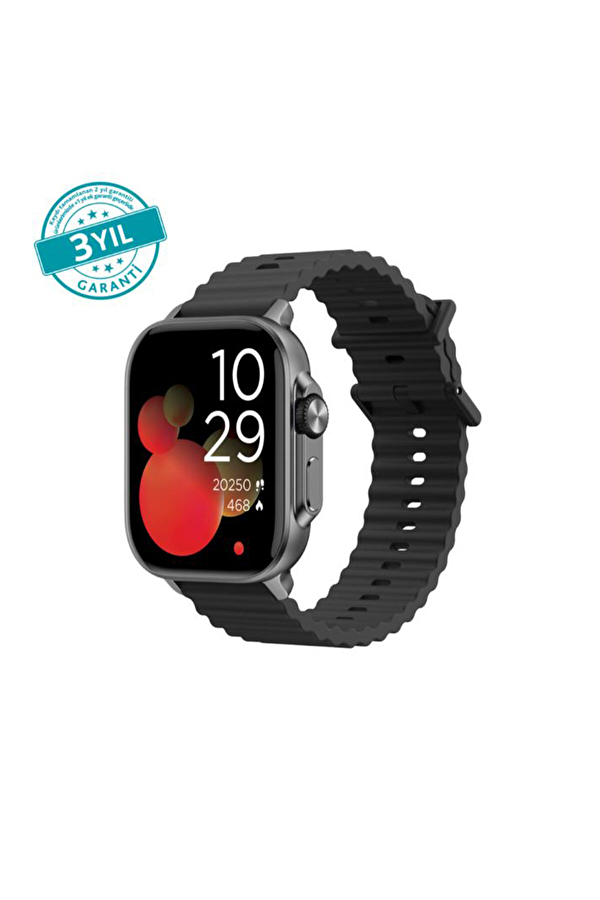 ttec Tempus 51 mm TFT Ekranlı Dikdörtgen Metal Kasa Akıllı Saat 2SW03S-Siyah