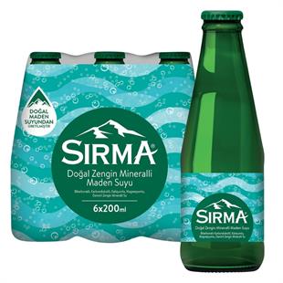 Sırma Sade Soda 6 x 200ml Doğal Mineralli Su