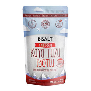 BİSALT ANADOLU KAYA TUZU İYOTLU 500 GR