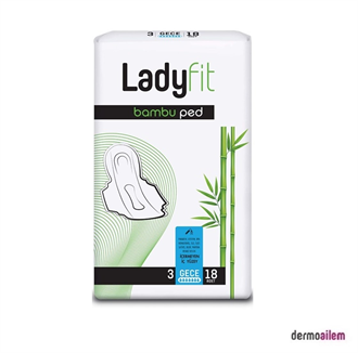 Ladyfit Bambu Ped Super Gece 18 Ped