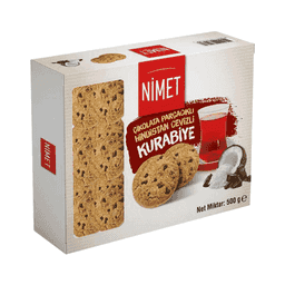 Nimet Hindistan Cevizli Çikolata Parçalı Kurabiye 500 G