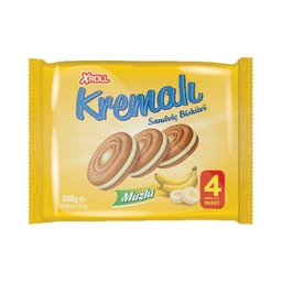Xroll Muzlu Kremalı Bisküvi 4x75 G