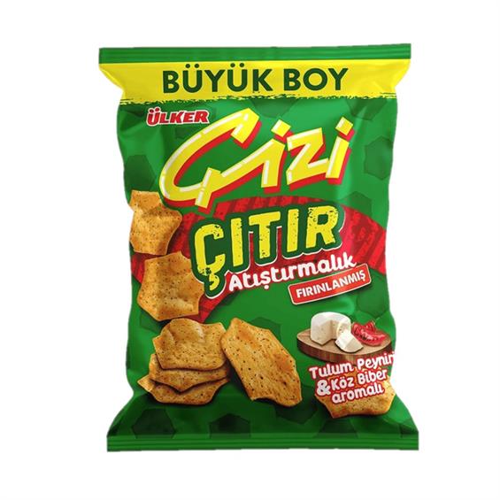 Ülker Çizi Çıtır Tulum Peyniri & Köz Biber Aromalı 80 gr