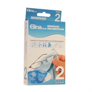 Elina Med Gözlük Temizleme Bezi Mikrofiber 20x15 cm 2'li