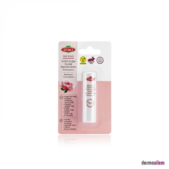 Otacı Gül Kürü Doğal Dudak Nemlendiren Koruyucu 4.2 gr