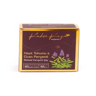 Kader Kaya Hayıt Tohumlu Civan Perçemli Bitkisel Karışımlı Çay 60'lı