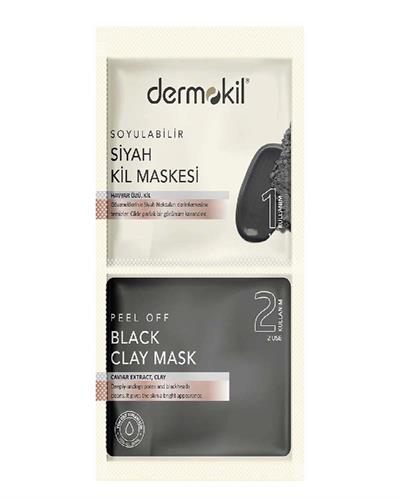 DERMOKİL Soyulabilir Siyah Maske 2*7,5 ml