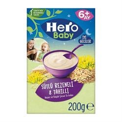Hero Baby Sütlü Rezeneli 8 Tahıllı Mama 200 Gr.