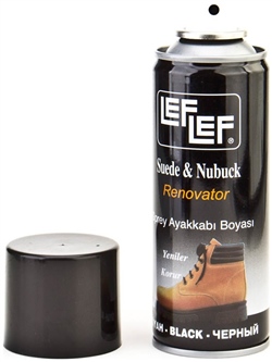 Leflef Süet Nubuk Ayakkabı Parlatıcısı Sprey Siyah 200 Ml.