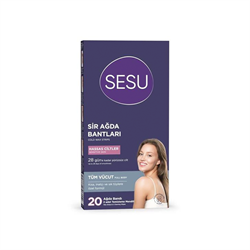 Sesu Sir Ağda Bantları 20 li Hassas Cilt