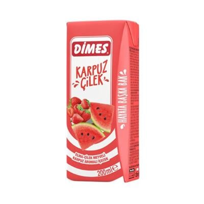 Dimes Karpuz Çilek İçeceği 200 ml