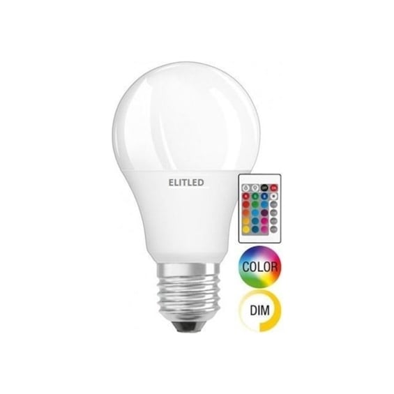 Elitled Renk Değiştiren - LED Ampul - 9W Rgb - Uzaktan Kumandalı LED Ampul