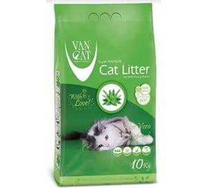 Van Cat Aloe Vera Kokulu İnce Taneli Kedi Kumu 10 Kg