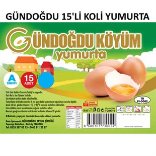 Gündoğdu Köyüm Yumurta 15 Adet M Boy Koli
