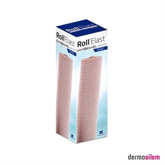 Roll Elast Tıbbi Elastik Bandaj 15 CM x 3.5 M Ten Rengi