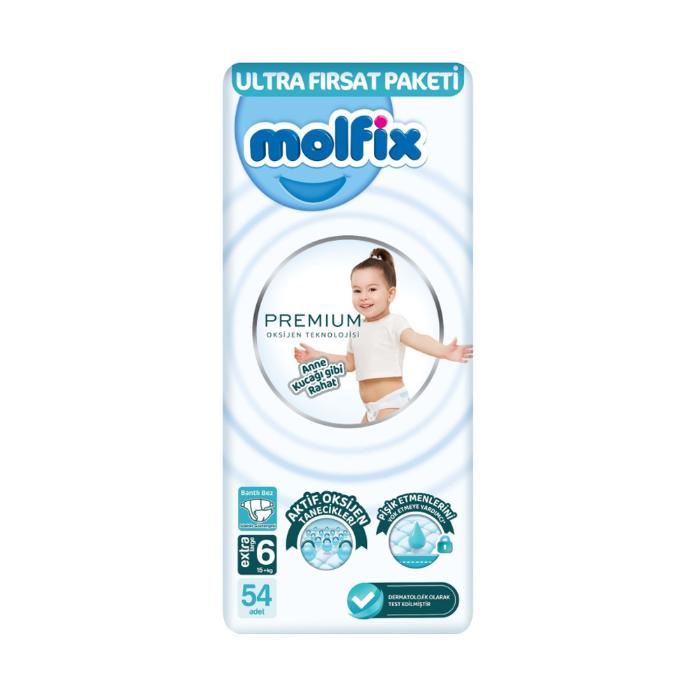 MOLFIX PREMİUM  BEBEK BEZİ OKSİJEN ULTRA FIRSAT EKS.LARGE