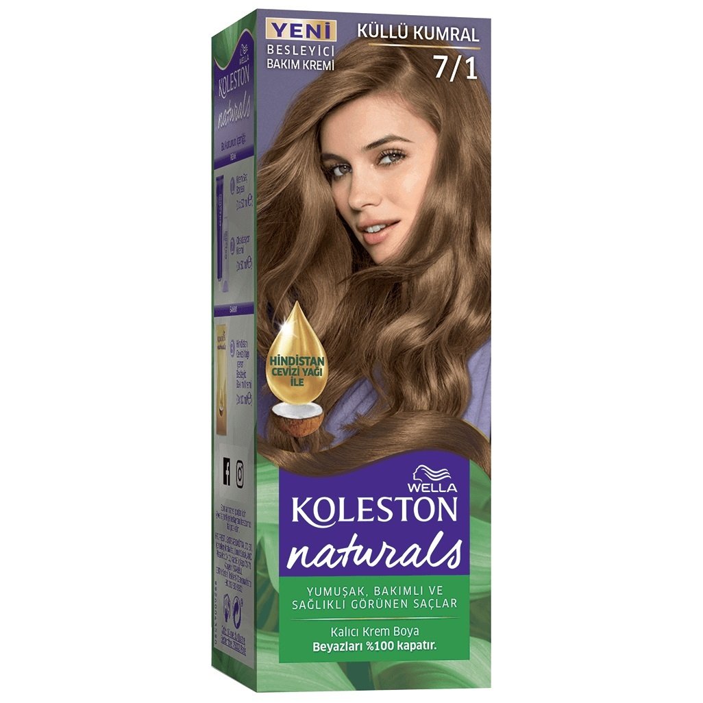 KOLESTON NATURALS Naturals Saç Boyası Küllü Kumral 7-1