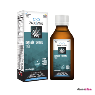 Zade Vital Kenevir Yağı Cam Şişe 150 ml