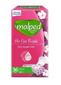 Molped Günlük İnce Ped Her Gün Ferahlık 40 adet