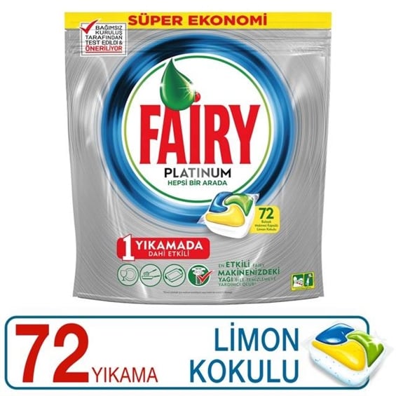 Fairy Platinum Bulaşık Kapsül 72'li
