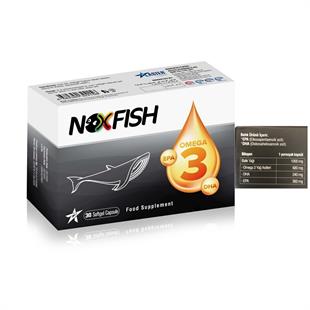 Noxfish Balık Yağı Omega-3 EPA DHA 30 Yumuşak Kapsül