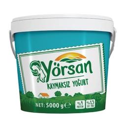 Yörsan Yarım Yağlı Kaymaksız Yoğurt 5 KG