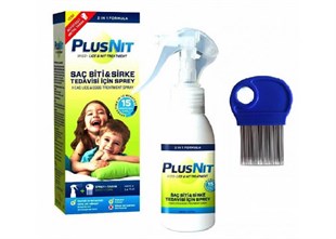 Plusnit Bit Spreyi 100 ml - Büyüteçli Metal Tarak Hediyeli