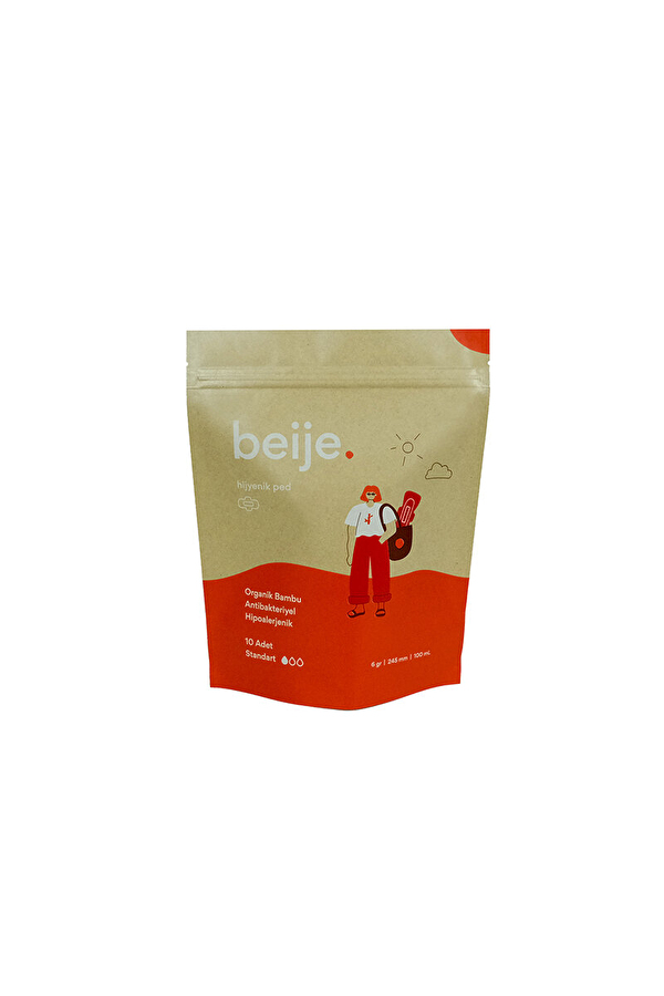 Beije Organik Bambu Standart Ped 10'lu